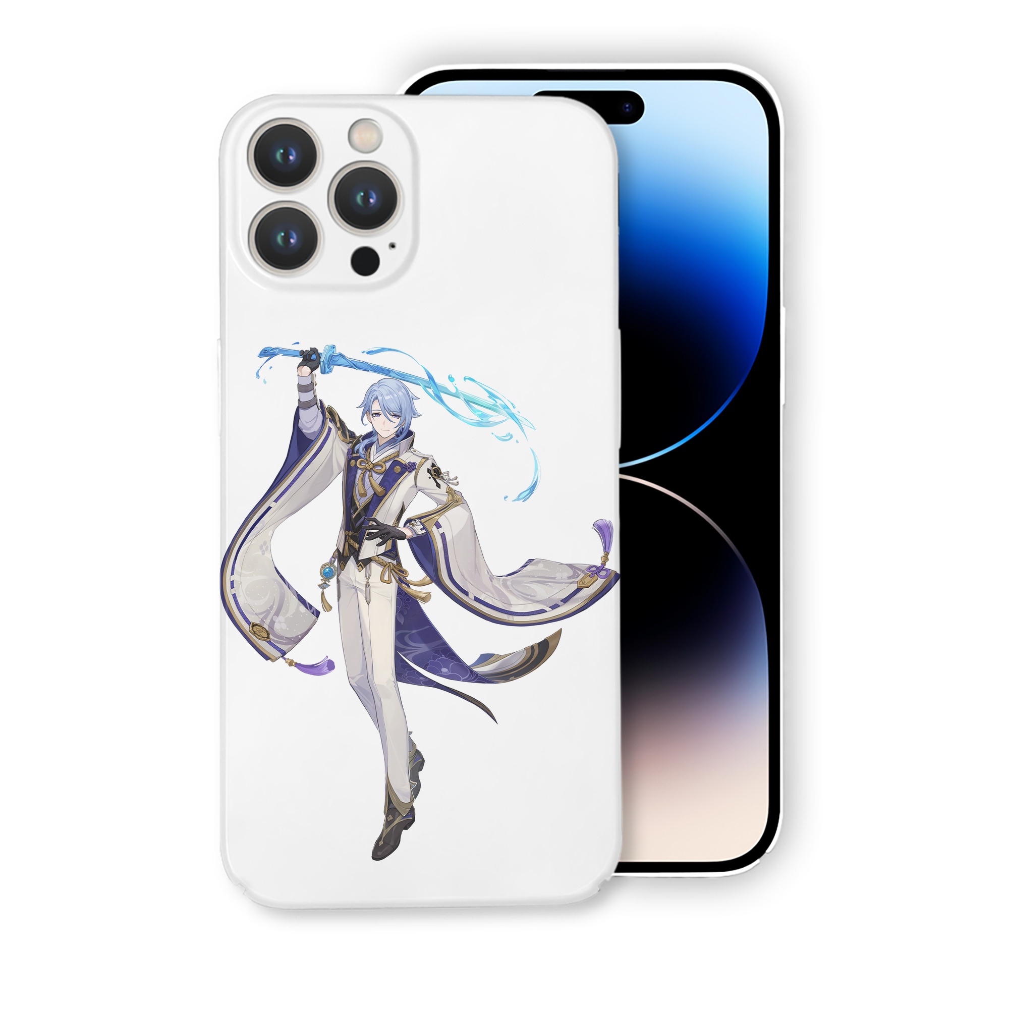 げんし神 神里綾人 かみさとあやと genshin Kamisato Ayato 【iPhone 14シリーズ対応】ハードケース